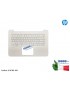 910180-061 Tastiera Italiana Completa di Top Case Superiore Palmrest [BIANCO] HP Stream 14-CB 14-AX 14-AX000 14-CB113NL (Whit...