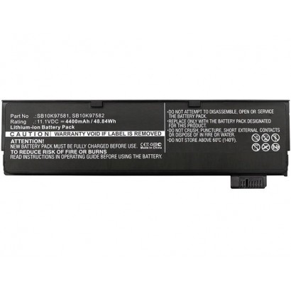 Batteria CoreParts compatibile per Lenovo 49Wh Li-Pol 11.1V 4.4Ah, (Lenovo 61+ version), For...