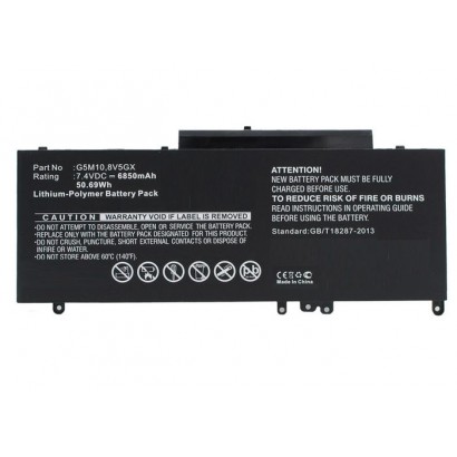 Batteria CoreParts compatibile per Dell 43Wh Li-Pol 7.4V 5800mAh Black, for Latitude 15 5000,...