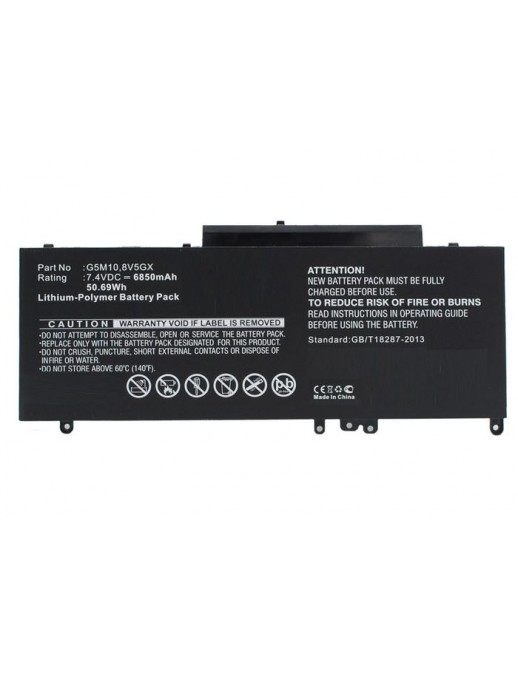 Batteria CoreParts compatibile per Dell 43Wh Li-Pol 7.4V 5800mAh Black, for Latitude 15 5000, Latitude 3150, Latitude 3160, Lati