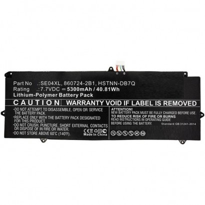 Batteria CoreParts compatibile per HP 28WH Li-Pol 7.7V 3.6Ah Pro Tablet x2 612 G2, Pro Tablet x2...