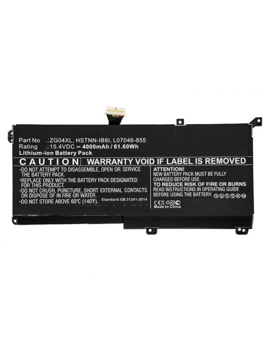 Batteria CoreParts compatibile per HP 61.60Wh Li-ion 15.4V 4000mAh Black for HP Notebook, Laptop EliteBook 1050 G1