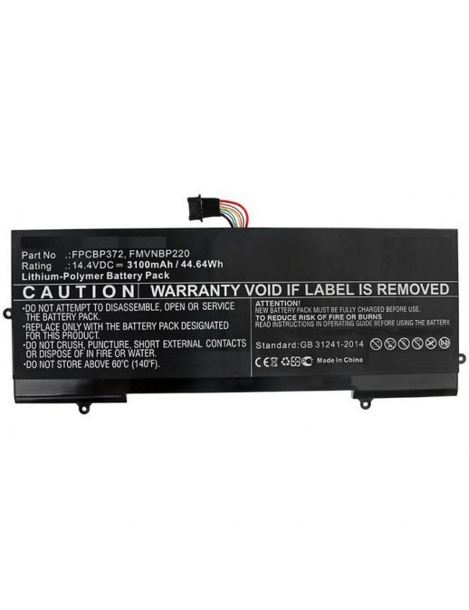 Batteria CoreParts compatibile per Fujitsu 45WH Li-Pol 14.4V 3.1Ah LifeBook U77