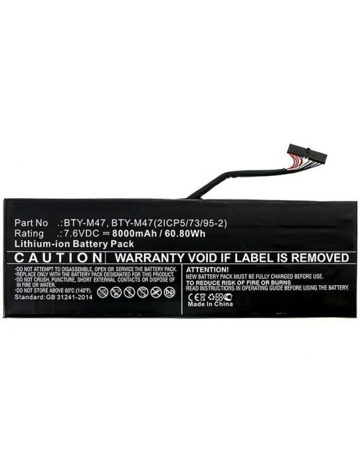 Batteria CoreParts compatibile per MSI 61WH Li-ion 7.6V 8Ah GS40, GS40 6QD, GS40 6QD Phantom