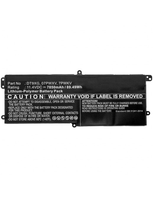 Batteria CoreParts compatibile per Dell 89.49Wh Li-Pol 11.4V 7850mAh Black, for Dell Notebook, Laptop Alienware Area 51m ALWA51M