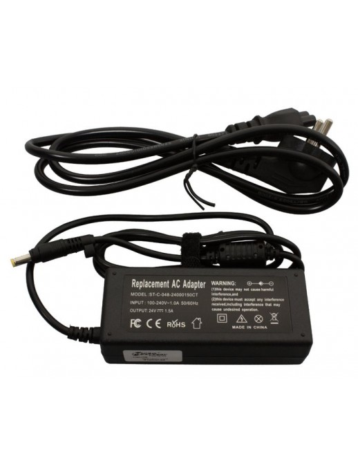 CoreParts Power Alimentatore Adapter per HP Scanner 36W 24V 1.5A Plug:4.8*1.7 Include EU Corda di Alimentazione