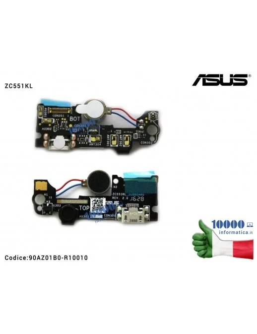 90AZ01B0-R10010 Connettore USB DC Power Board ASUS ZenFone 3 Laser ZC551KL (Z01BD)