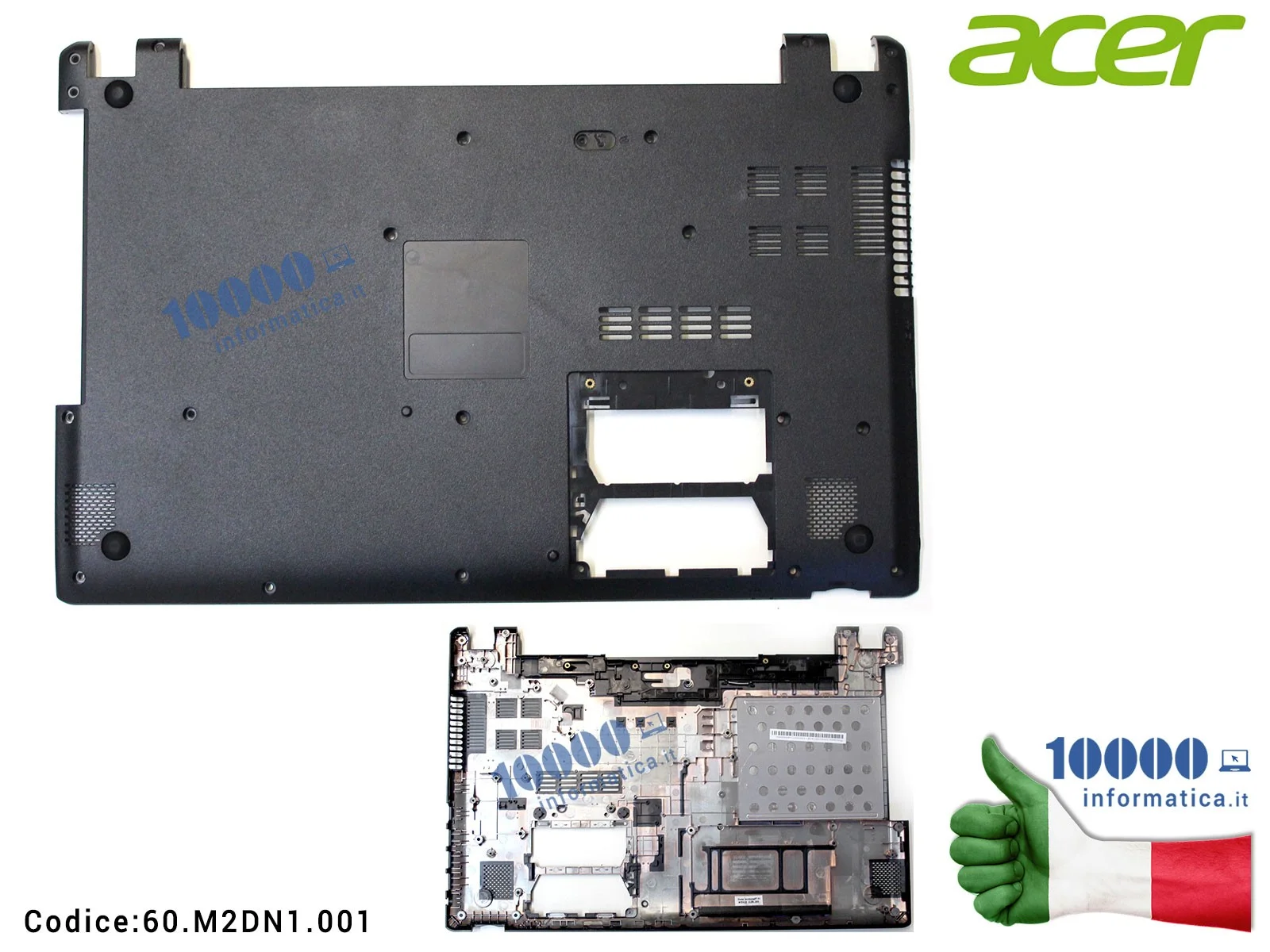 60.M2DN1.001 Bottom Case Scocca Inferiore ACER Aspire V5-571 V5-531 V5-571G V5-531G Lower Case 7mm 60.4VM76.003 60.M2DN1.001 Bottom Case Scocca Inferiore ACER Aspire V5-571 V5-531 V5-571G V5-531G Lower Case 7mm 60.4VM76.003