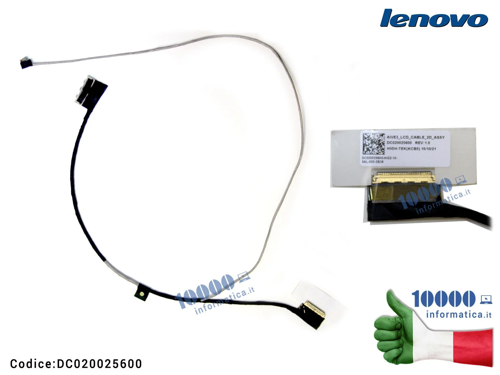 DC020025600 Cavo Flat LCD LENOVO E31-70 E31 E31-80 U31-70 AIVE3 LCD CABLE 2D ASSY DC020025600 Cavo Flat LCD LENOVO E31-70 E31 E31-80 U31-70 AIVE3 LCD CABLE 2D ASSY