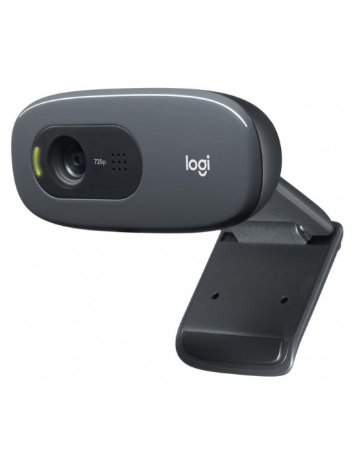 Logitech C270 HD WEBCAM, 3 MP, 1280 x 720p, USB 2.0, Black