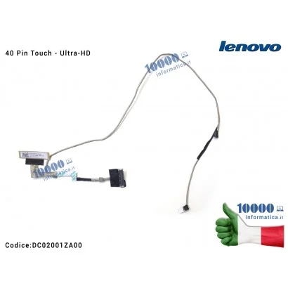 DC02001ZA00 Cavo Flat LCD LENOVO IdeaPad Y50-70 (40 Pin Touch - Ultra-HD) UHD
