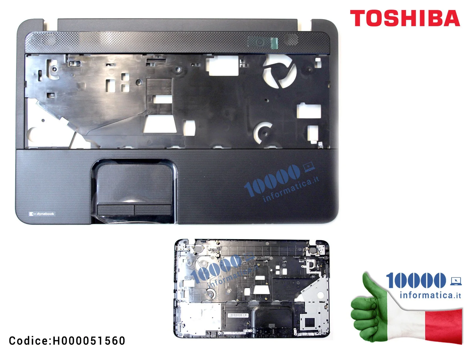 H000051560 Top Case Upper Palmrest Cover Superiore TOSHIBA Satellite C850 C855d C855 [Touchpad INCLUSO]