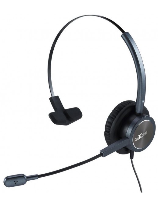 ProXtend Epode Wired USB Headset - Black, 2.4m Cable