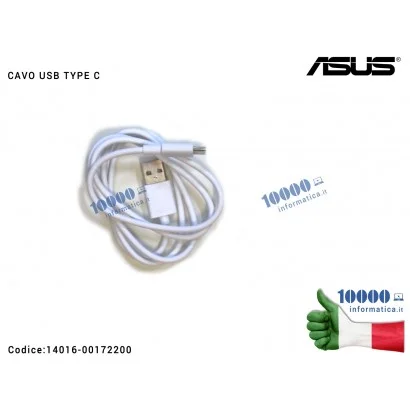 Cavo Dati Ricarica USB TIPO C Type-C TYPE C ASUS ZenFone [BIANCO]