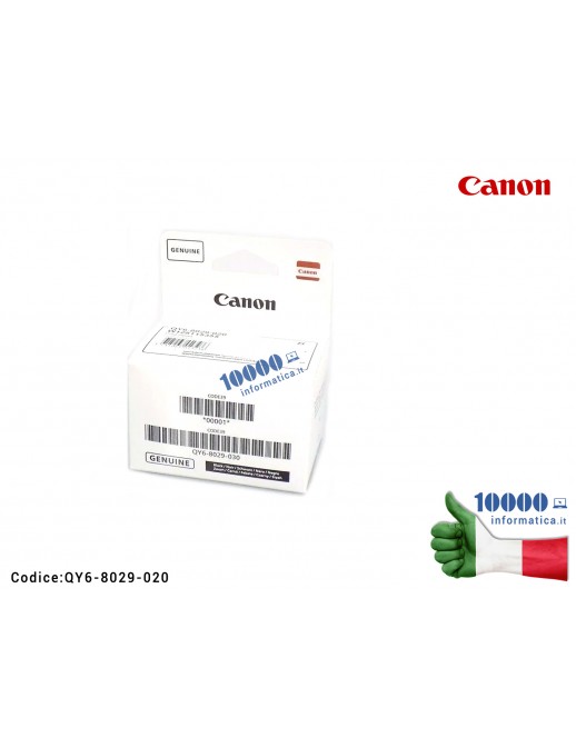 QY6-8029-020 TESTINA DI STAMPA NERA ORIGINALE CANON PER PIXMA G7050 G6050 G5050 GM2050 Canon Print Head Black QY6-8029-000 QY...