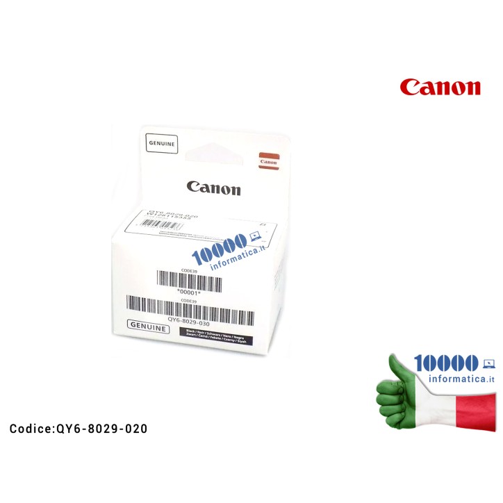 TESTINA DI STAMPA NERA ORIGINALE CANON PIXMA G3560 G7050 G6050 G5050 GM2050 Canon Print Head Black QY6-8029-000 QY6-8029-010 QY6-8029-020 QY6-8029-030