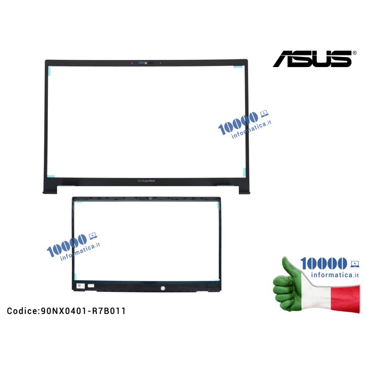 Cornice LCD ASUS B1500 L1500 X516 ExpertBook B1 L1500CDA L1501CDA B1500CEPE B1500CEAE (Star Black) Bezel 90NX0401-R7B011