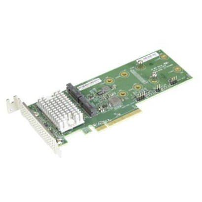 AOC-SLG3-2H8M2-O SMC Hybrid NVMe/SATA M.2 RAID