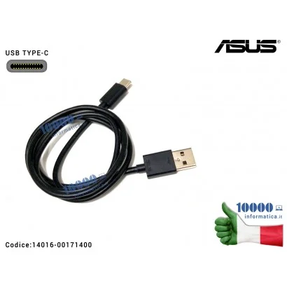 14016-00171400 Cavo Dati Ricarica USB TIPO C Type-C TYPE C ASUS ZenFone [NERO] 14016-00171400