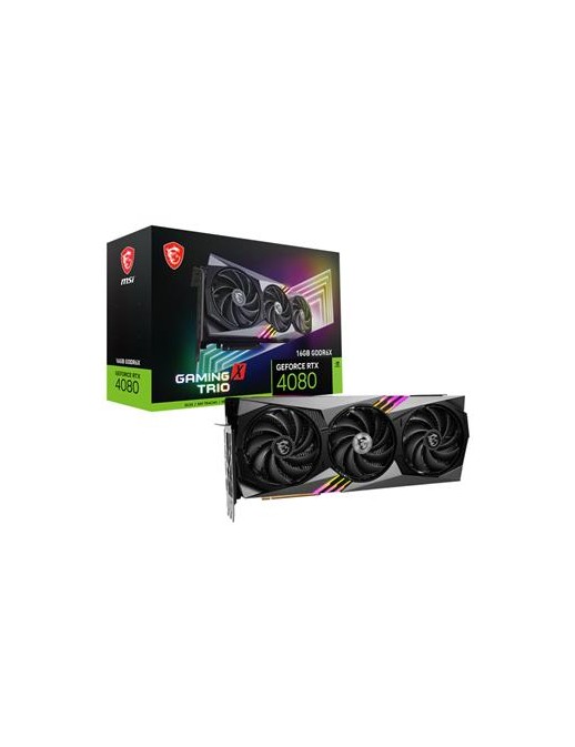 RTX408016GBGAMXTRIO MSI RTX 4080 16G GAMING X TRIO