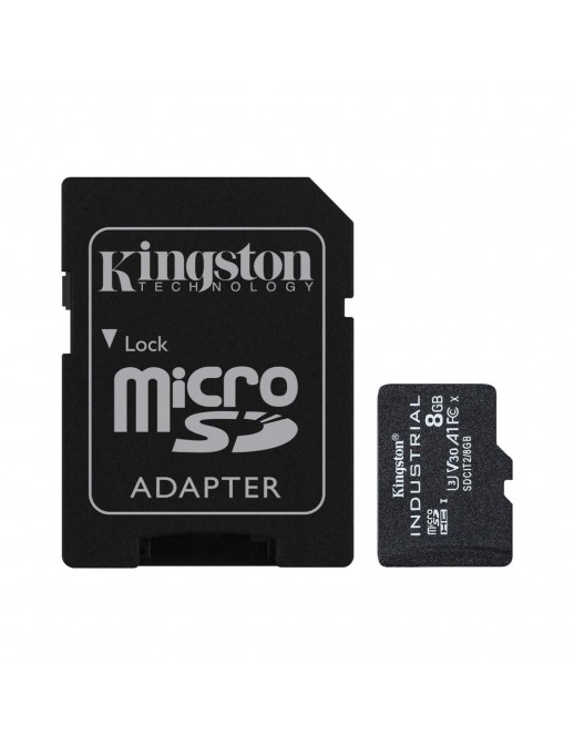 8GB microSDHC Ind C10 +adapt