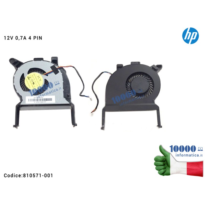 Ventola di Raffreddamento Fan CPU HP Elitedesk 800 G2 EliteOne 800 G2 Elitedesk 705 810571-001