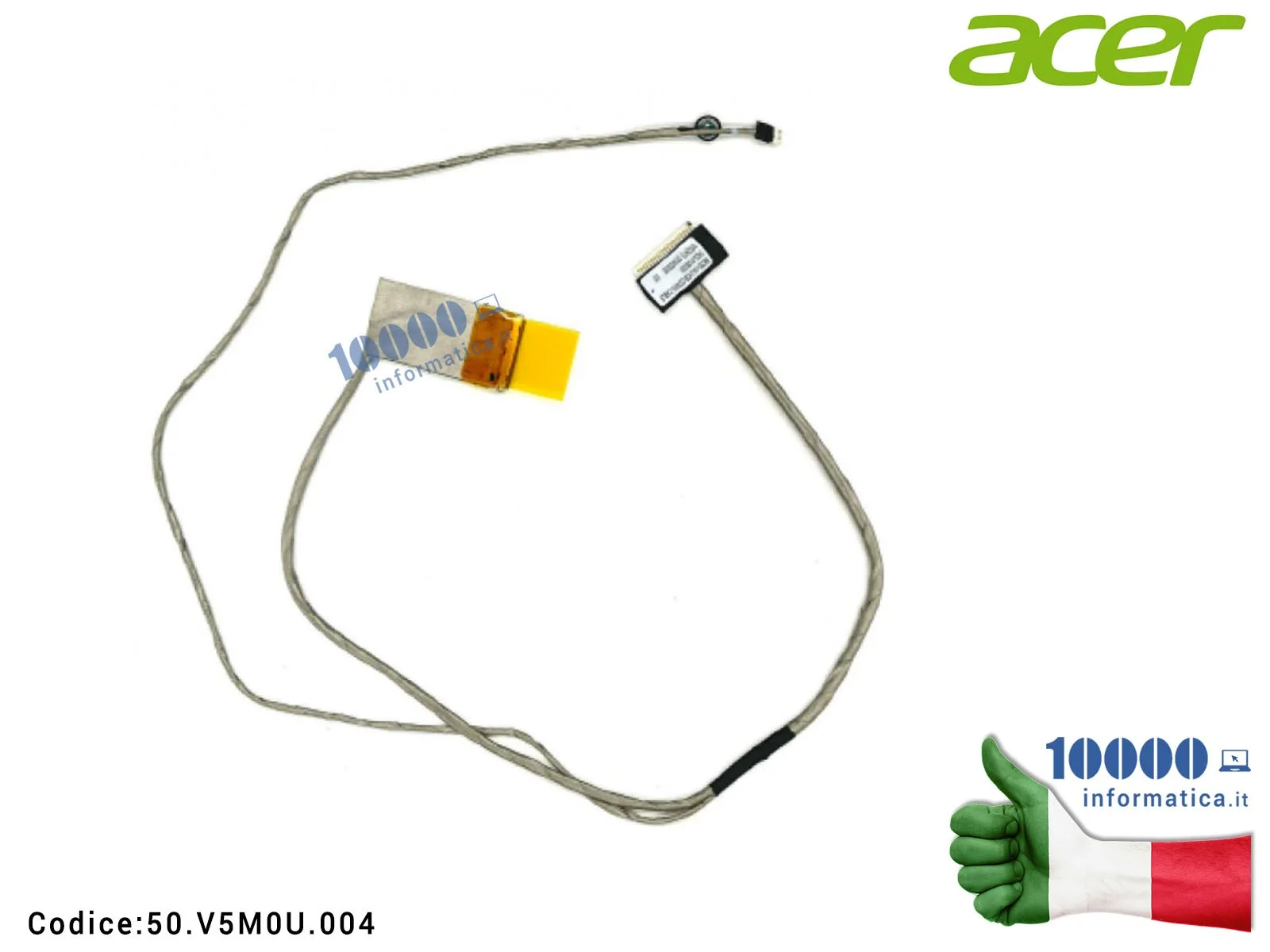 50.V5M0U.004 Cavo Flat LCD ACER Travelmate 5344 5744 5744Z 1422-0135000 BIC50-1A LVDS COMBO CABLE