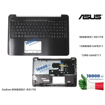 90NB0BG1-R31IT0 Tastiera Italiana Completa di Top Case Superiore ASUS VivoBook X556 X556U X556UQ X556UR X556UV F556 F556UQ X5...