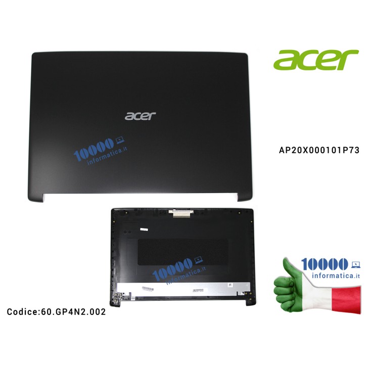 Cover LCD ACER Aspire A515-41G A515-51 A515-51G A315-53G [NERO] 60.GP4N2.002 60GP4N2002 AP20X000101P73 AP20X000101