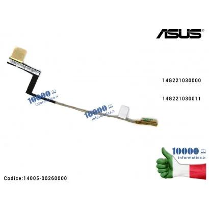 14005-00260000 Cavo Flat LCD ASUS U36JC U36SG U36SD U44S U44SG 14G221030000 14G221030011 14005-00260000