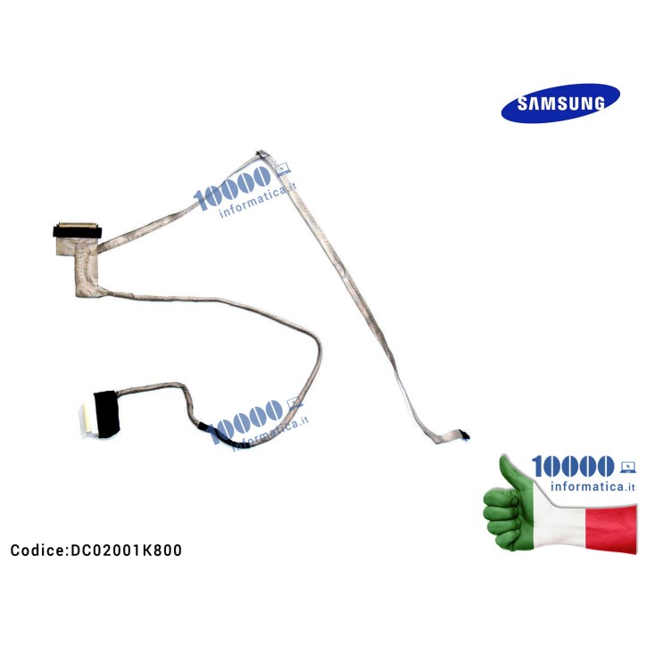 Cavo Flat LCD SAMSUNG NP355E5C NP355E4X NP350E5C NP365E5C DC02001K800