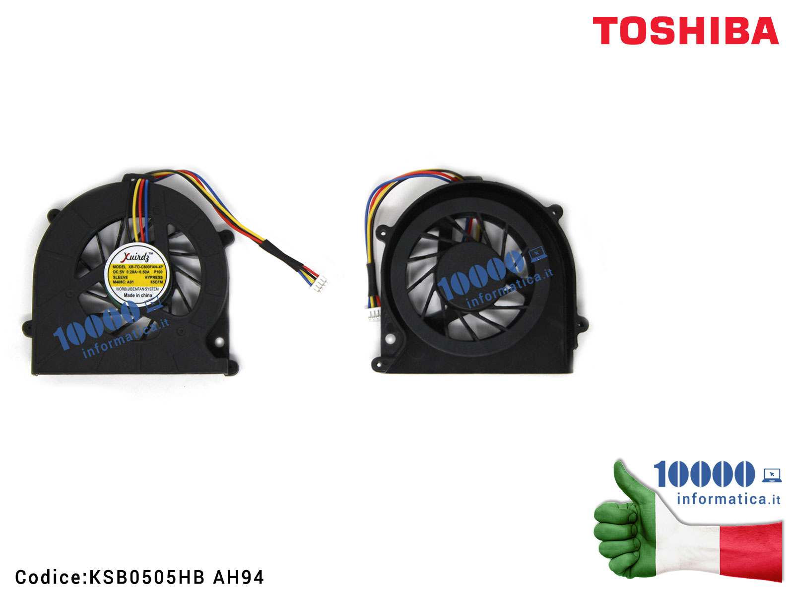 4 Ventole DC 24V 50x50mm - Per Raffreddamento Stampanti 3D, PC, Elettronica, 5500 RPM - Foto 2