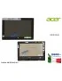 6M.G53N5.001 Display LCD con Vetro Touch Screen ACER Aspire One 10 Iconia S1002 N15P2 D16H1 [NERO] KD101N9-E1