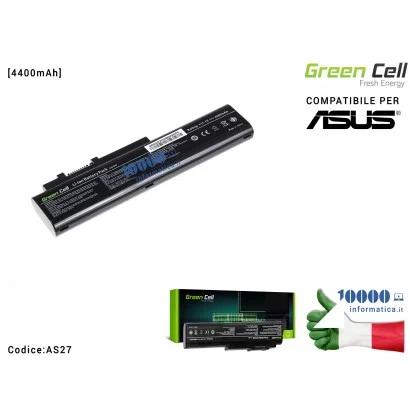 AS27 Batteria A32-N50 Green Cell Compatibile per ASUS N50 N50V N50VC N50VN N50TP N51 [4400mAh]