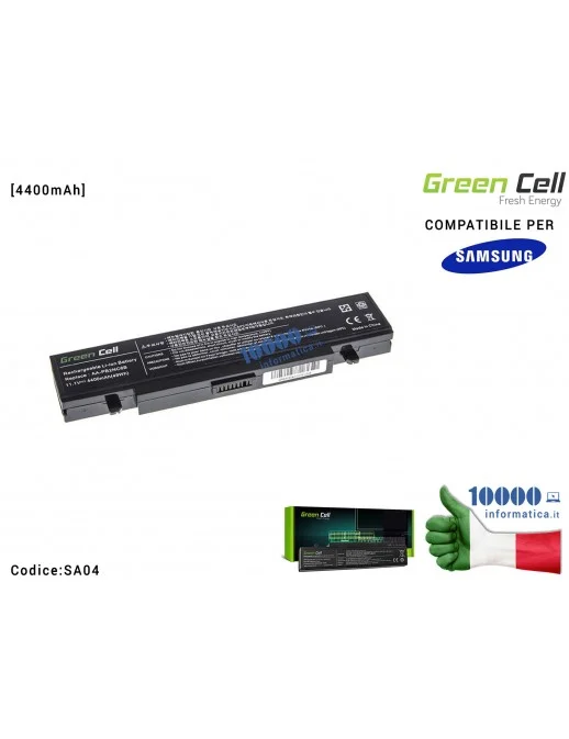 SA04 Batteria AA-PB2NC6B Green Cell Compatibile per SAMSUNG NP-P500 NP-R505 NP-R610 NP-SA11 NP-R510 NP-R700 NP-R560 NP-R509 N...