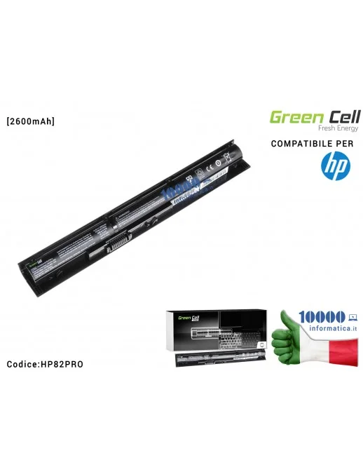 HP82PRO Batteria HSTNN-DB6I Green Cell Compatibile per HP ProBook 440 G2 450 G2 Pavilion 15-P 17-F [2600mAh]