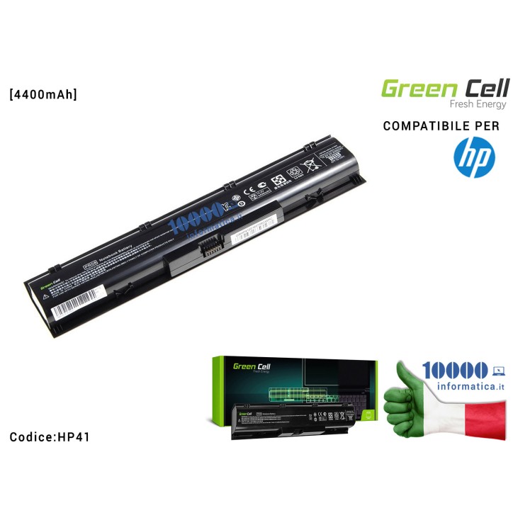 Batteria HSTNN-I98C Green Cell Compatibile per HP ProBook 4730 4730S 4740 4740S [4400mAh]