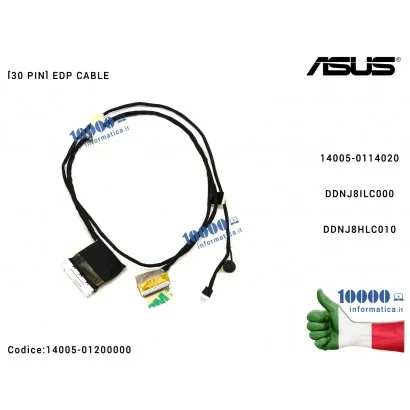 14005-01200000 Cavo Flat LCD ASUS [30 PIN] N56JN N56JR N56JK G56JK EDP CABLE DDNJ8ILC000 DDNJ8HLC010 14005-0114020