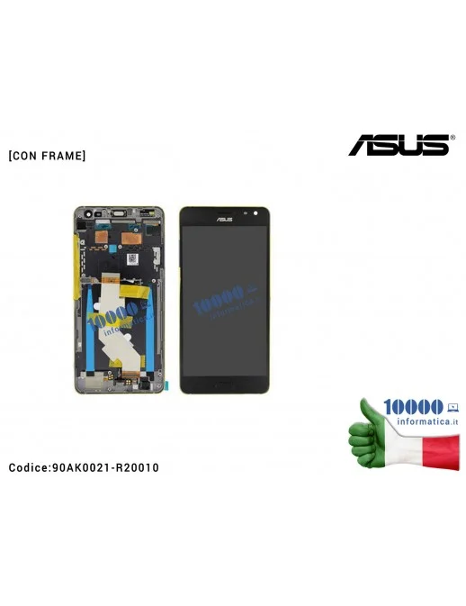 90AK0021-R20010 Display LCD con Vetro Touch Screen ASUS ZenFone AR ZS571KL (A002) Ares ZS572KL WQHD Super AMOLED 5"7 Slab