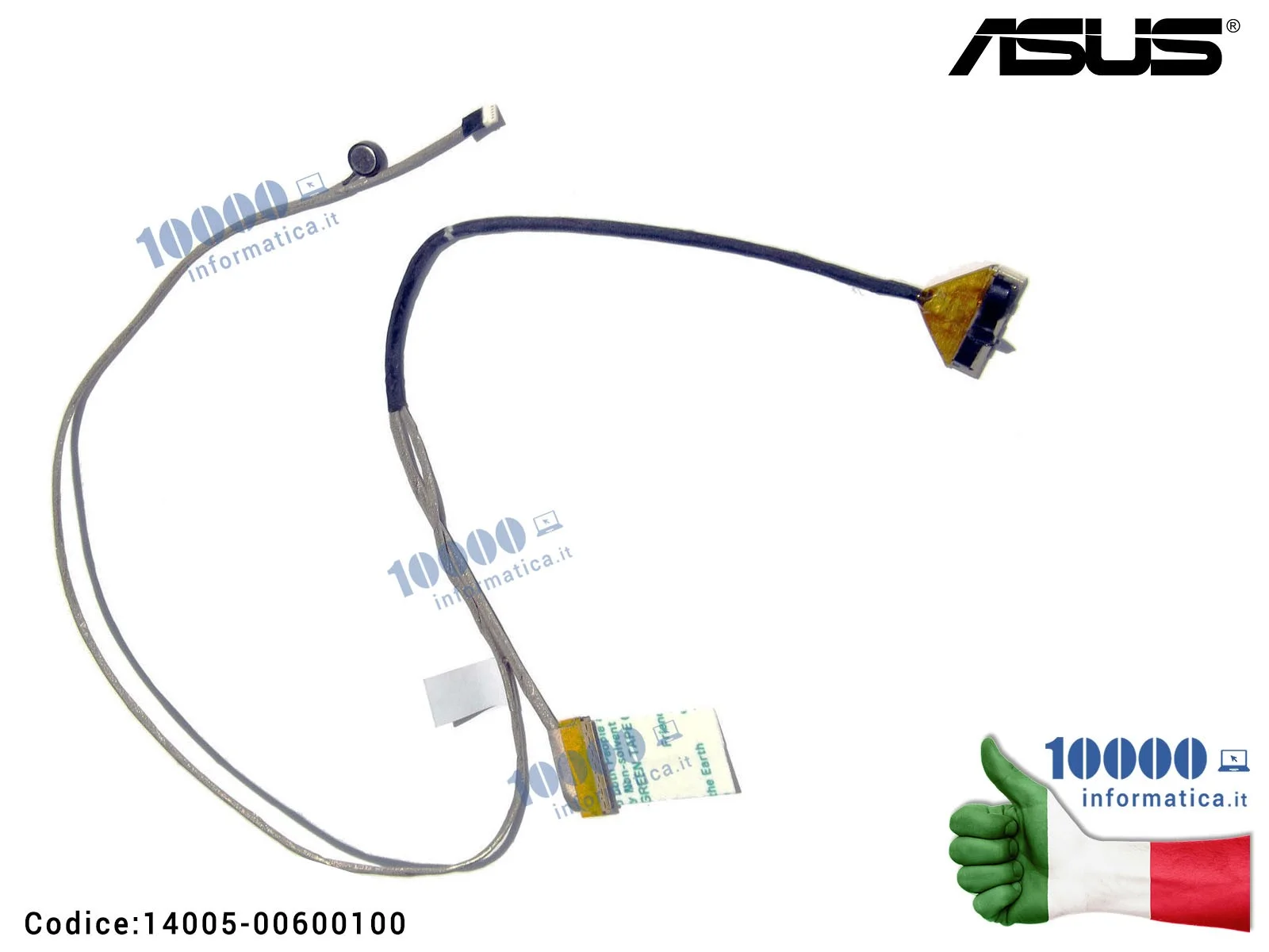 14005-00600100 Cavo Flat LCD ASUS K56 K56C K56CM K56CA S56C A56C S56CM R505CM 14005-00600000 14005-00600100 Cavo Flat LCD ASUS K56 K56C K56CM K56CA S56C A56C S56CM R505CM 14005-00600000