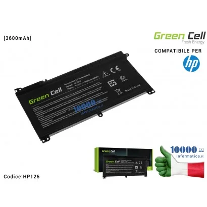HP125 Batteria ON03XL Green Cell Compatibile per HP Omen 15-AX HP Pavilion x360 11-U 13-U M3-U HP Stream 14-AX 14-CB [3600mAh]
