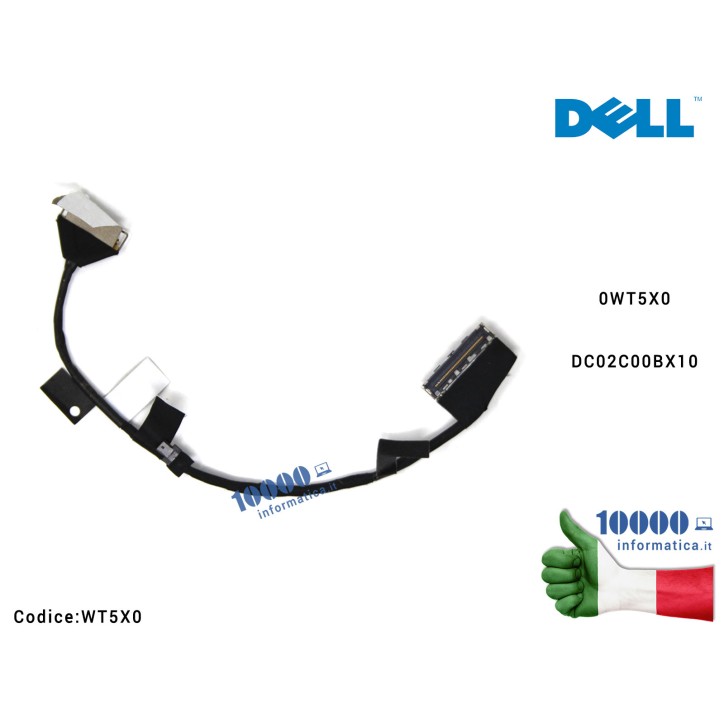 Cavo Flat LCD DELL XPS 13 9350 9360 0WT5X0 DC02C00BX10