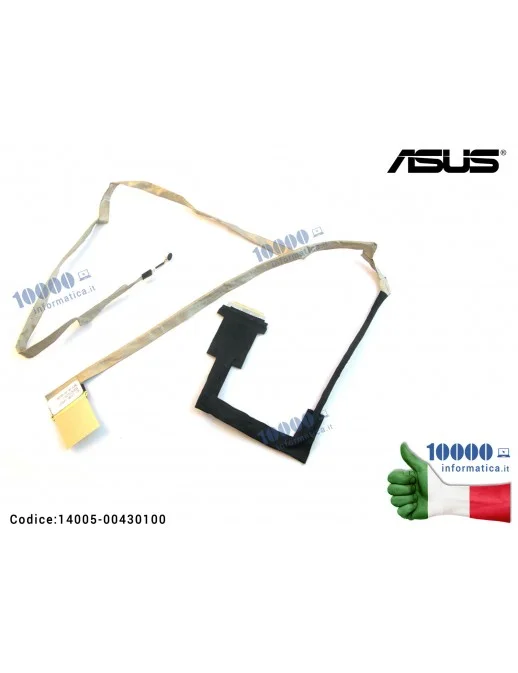 14005-00430100 Cavo Flat LCD ASUS X501 X501A X501U F501A DD0XJ5LC011 DD0XJ5LC000