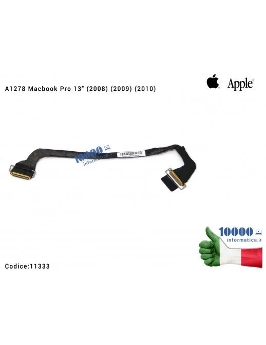 11333 Cavo Flat Display LCD Cable APPLE A1278 MacBook Pro 13" (2008) (2009) (2010)