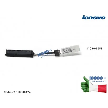 Cavo Connettore FFC Hard Disk HDD SATA LENOVO Flex 3-1120 Yoga 300 300-11IBR 300-11IBY 300S-11 300S-11IBR 1109-01051 5C10J08424 FRU5C10J08424