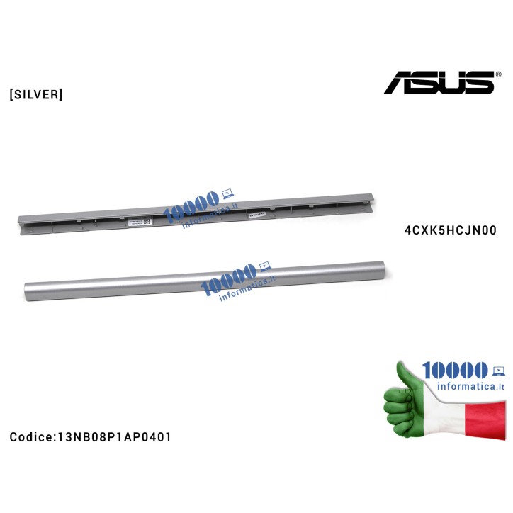 Copri Cerniere Coperchio ASUS K501L K501LB K501LX [SILVER] LCD HINGECAP 4CXK5HCJN00