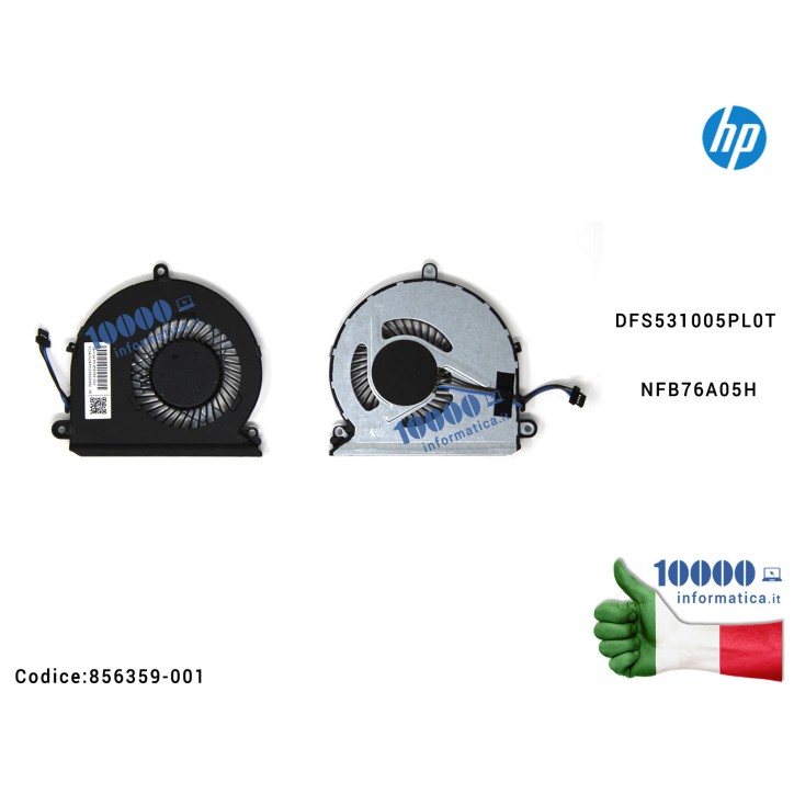 Ventola di Raffreddamento Fan CPU HP Pavilion 15-AU 15-AU000 LENOVO V310-14ISK V310-15ISK E42-80 DFS531005PL0T NFB76A05H Ventola di Raffreddamento Fan CPU HP Pavilion 15-AU 15-AU000 LENOVO V310-14ISK V310-15ISK E42-80 DFS531005PL0T NFB76A05H