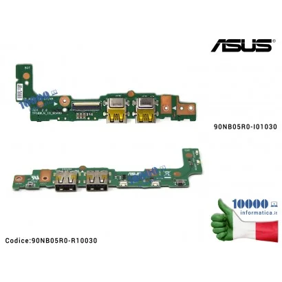 90NB05R0-R10030 Scheda I/O USB Board Pulsante Accensione Volume ASUS Transformer Book Flip TP500L TP500LA TP500LB TP500LN TP5...