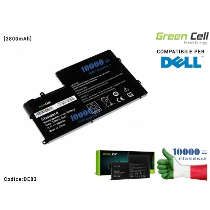 DE83 Batteria 0PD19 Green Cell Compatibile per DELL Inspiron 15 5542 5543 5545 5547 5548 Latitude 3450 3550 [3800mAh]