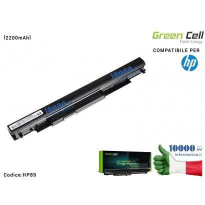 HP89 Batteria HSTNN-LB6U Green Cell Compatibile per HP 14 15 17 (11,1V/10,8V) HP 240 245 250 255 G4 G5 [2200mAh]